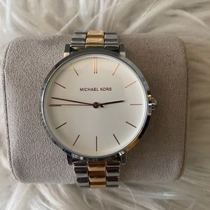 Michael Kors Silver & Rose Gold watch